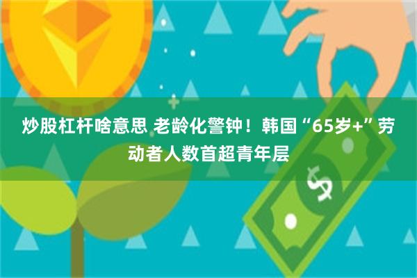 炒股杠杆啥意思 老龄化警钟！韩国“65岁+”劳动者人数首超青年层