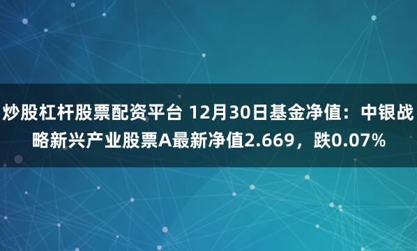 炒股杠杆股票配资平台 12月30日基金净值：中银战略新兴产业股票A最新净值2.669，跌0.07%